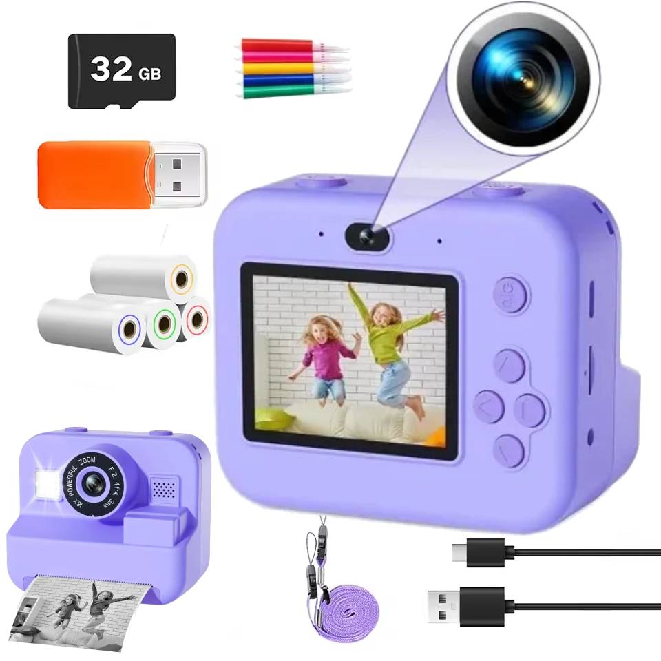 Kids Educational Videos - 1080P enfants Mini caméra vidéo numérique