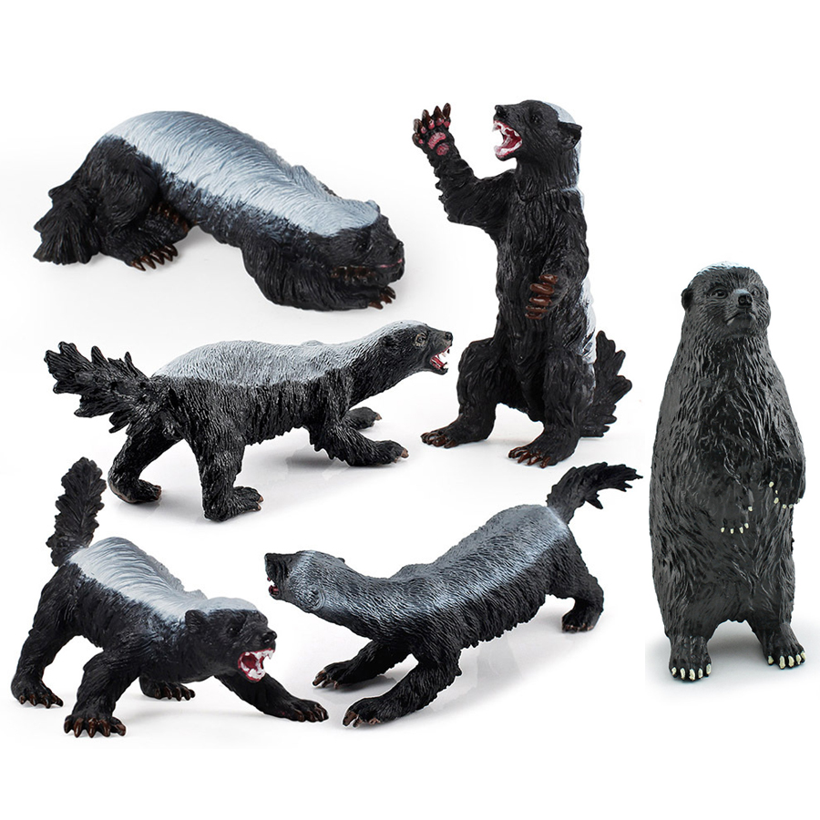 Kids Education Picture - Modèle réaliste de badger, figurines d'animaux