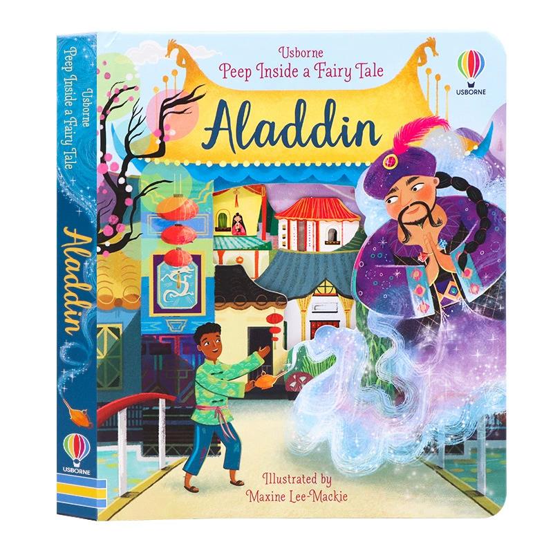 Kids Education Story - Usborne Peep inside Fairy Tale Aladdin,