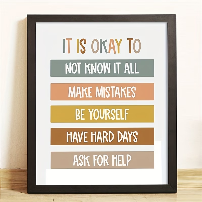 Kids Education Picture - Impression sur toile de citations éducatives