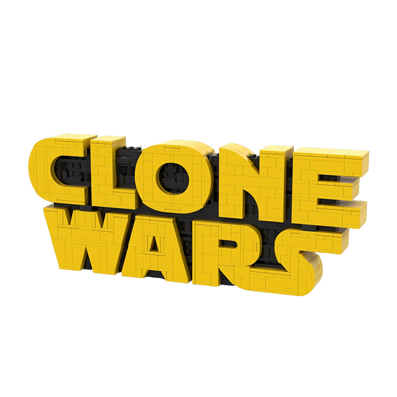 Kids Education Logo - 742 pièces MOC Clone Wars Logo