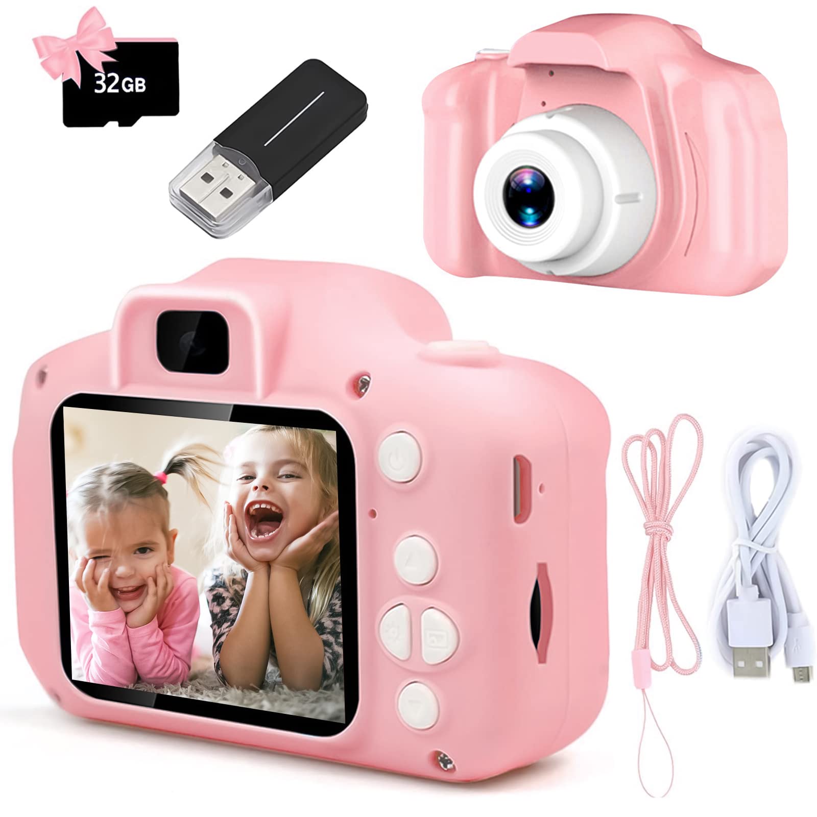 Kids Educational Videos - Enfants caméra jouets Mini HD numérique