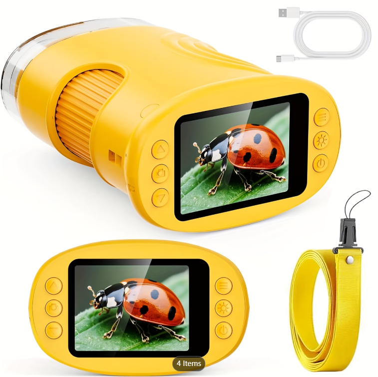 Kids Educational Videos - Microscope de poche 1000X pour enfants
