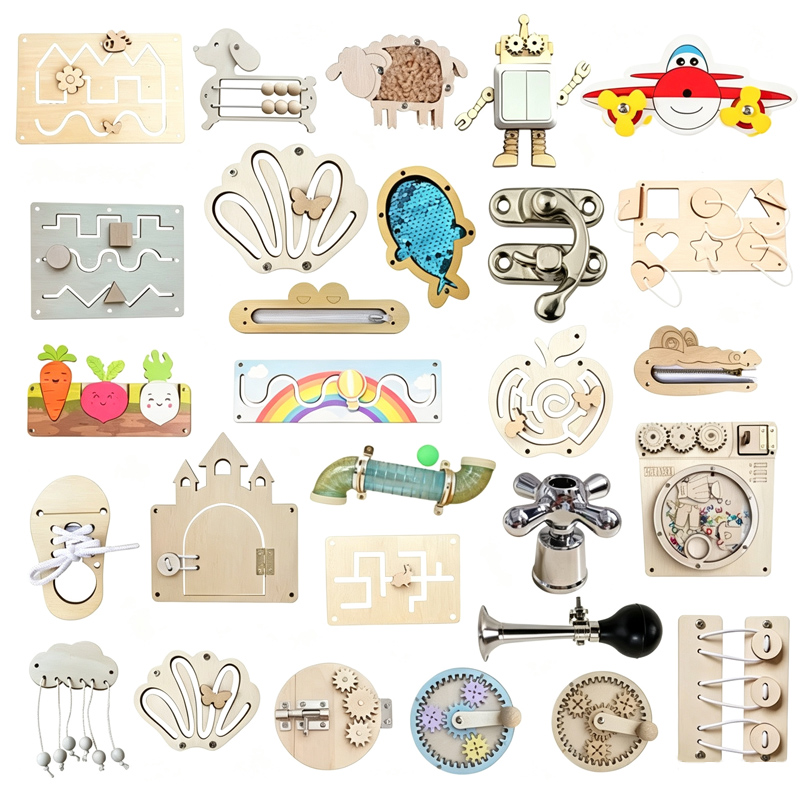 Kids Educational Game 3 - Planche d'Activités Montessori pour Enfant, Accessoires