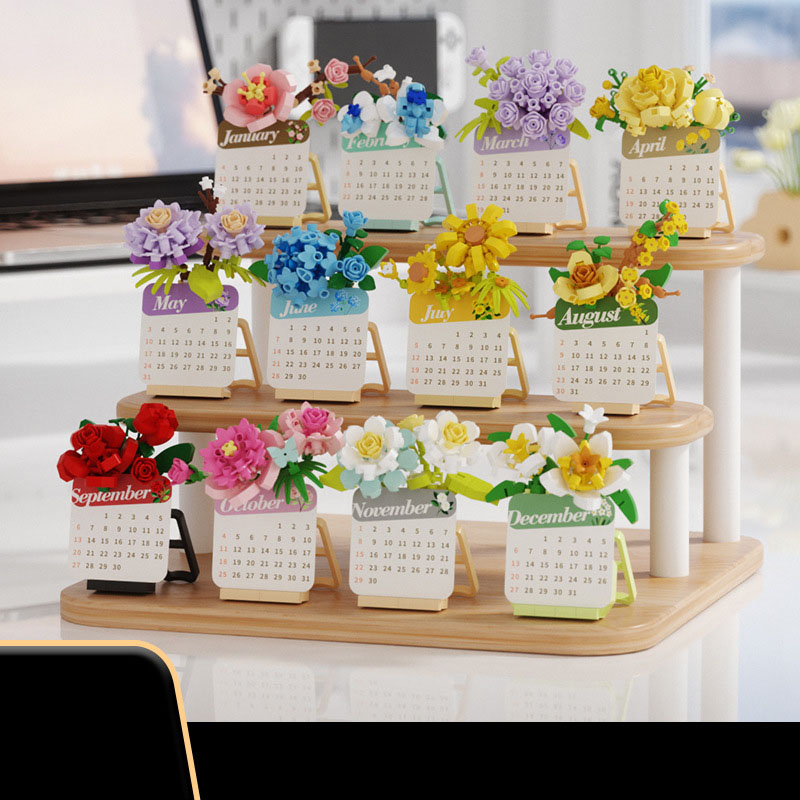 Kids Education Toys - Blocs de construction de plantes succulentes,