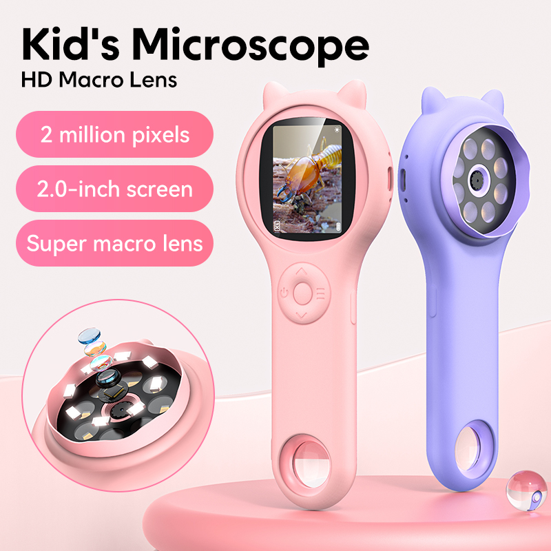 Kids Educational Videos - Mini Microscope optique pour enfants avec