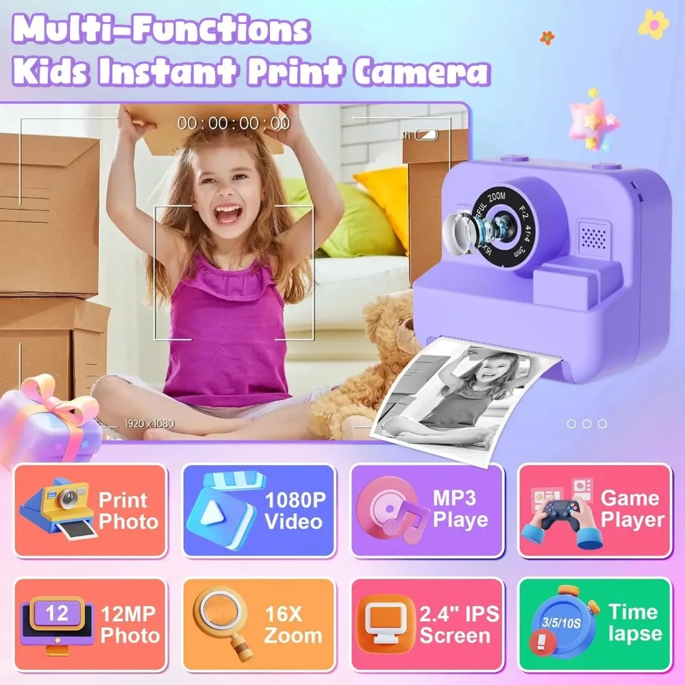 1080P enfants Mini caméra vidé - Kids Educational Videos avis et prix