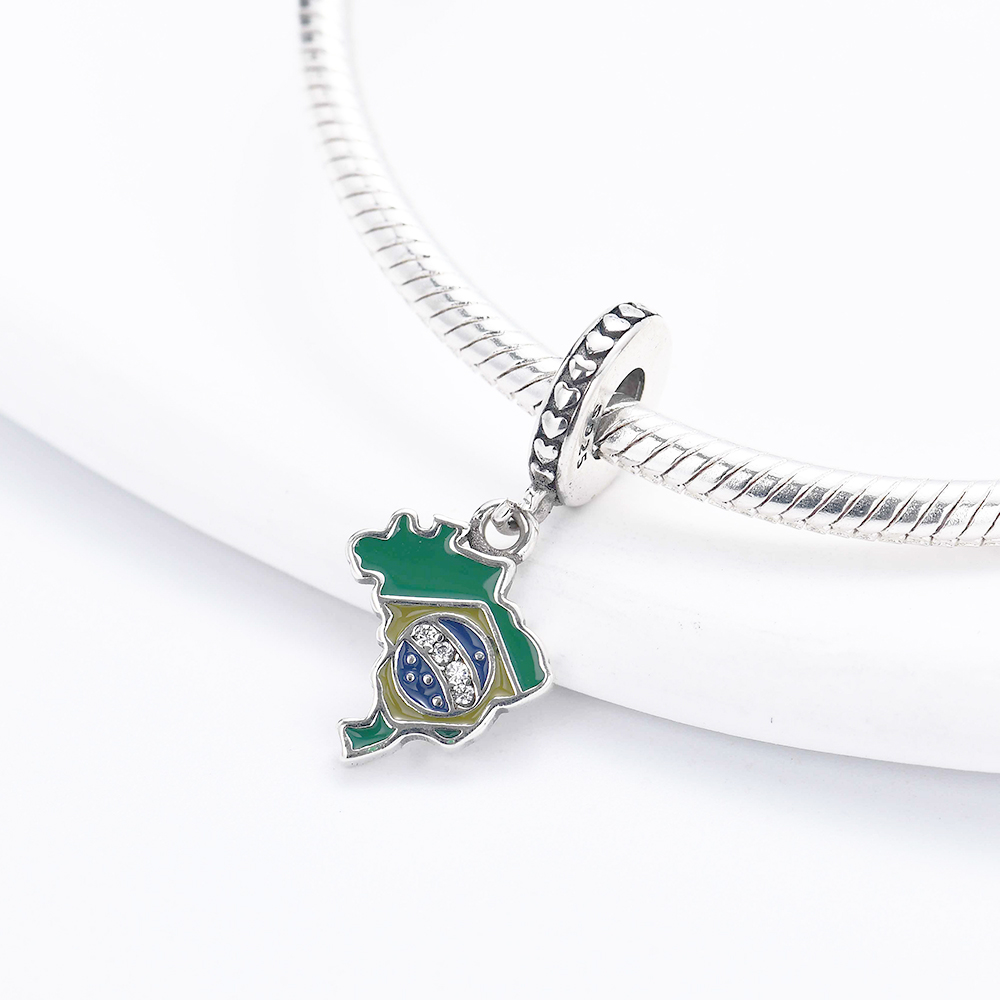 Pendentifs de mode en argent s - Puzzle Map World avis et prix