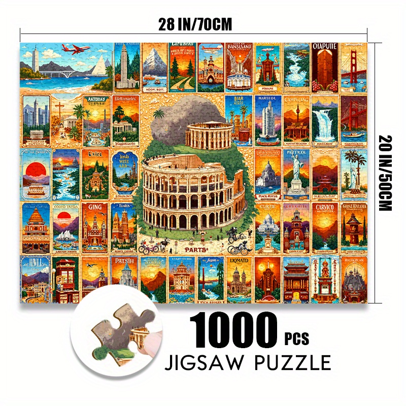 500/1000 pièces papier Puzzle  - Puzzle Map World avis et prix