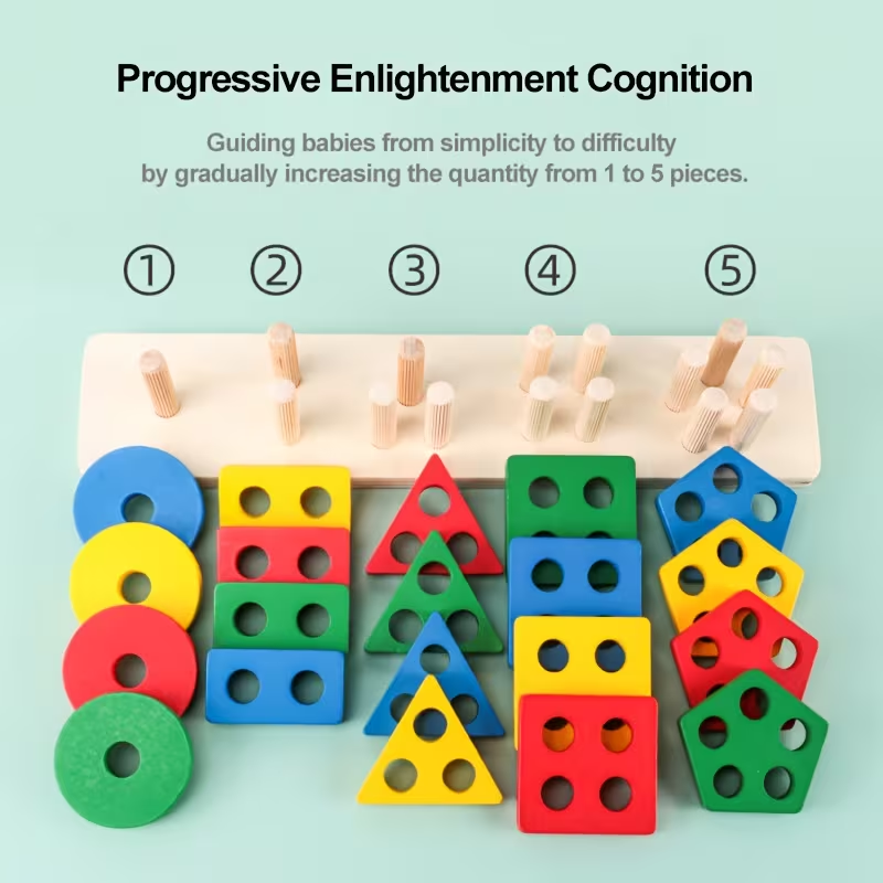 Jeux en bois Montessori pour b - Kids Educational Game 3 avis et prix
