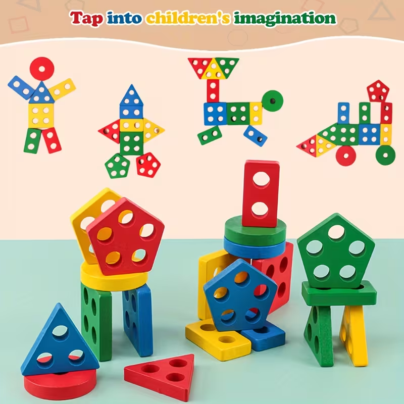 Jeux en bois Montessori pour b - Kids Educational Game 3 avis et prix