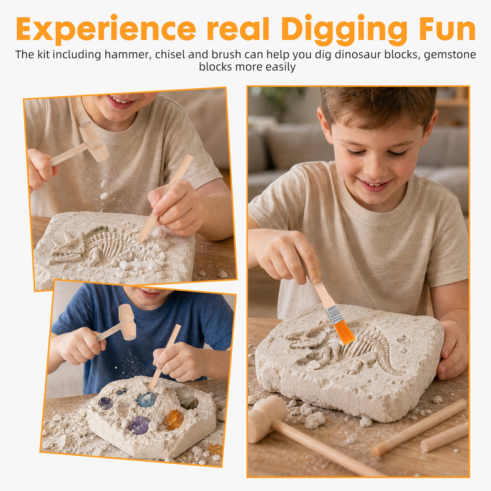 Kit d'outils d'excavation de d - Kids Education Tools avis et prix