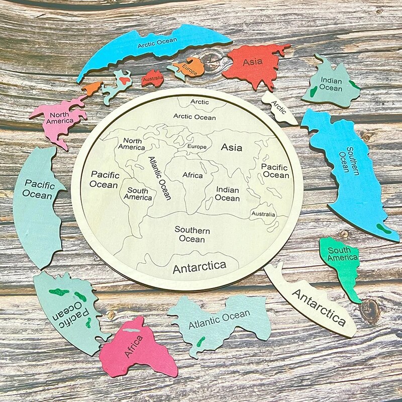 Puzzle de carte du monde en bo - Puzzle Map World avis et prix