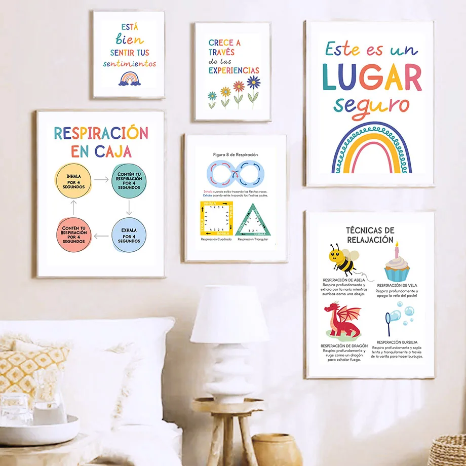 Toile d'art mural avec devise  - Kids Education Picture avis et prix