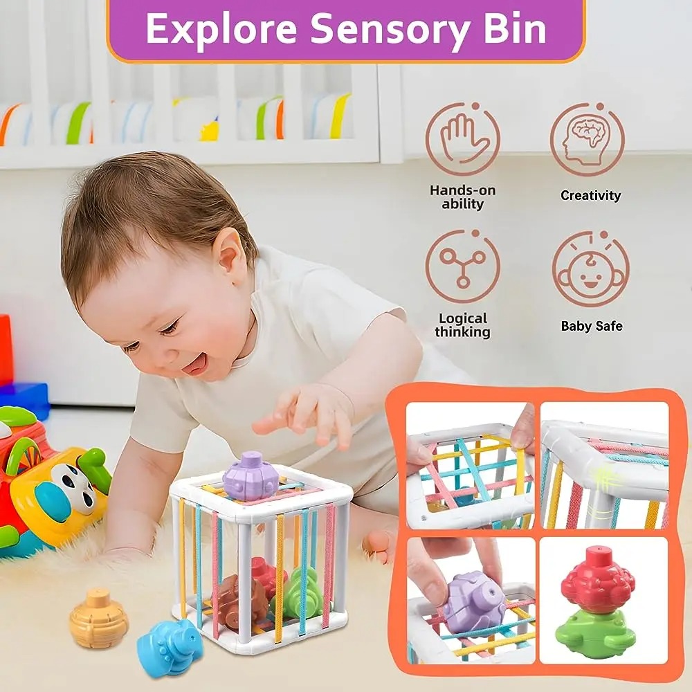 Cube de tri de formes Montesso - Kids Education Toys avis et prix