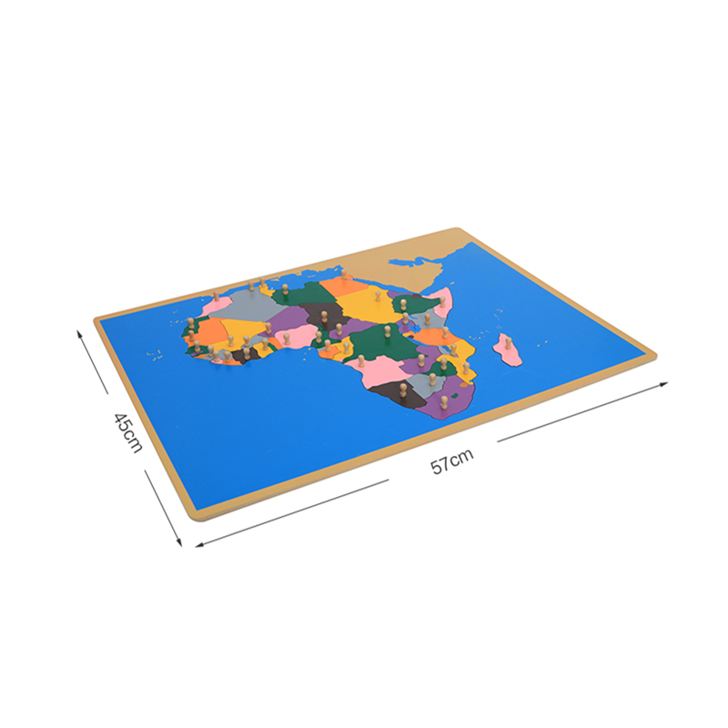 Puzzle de carte en bois d'afri - Kids Education Tools avis et prix