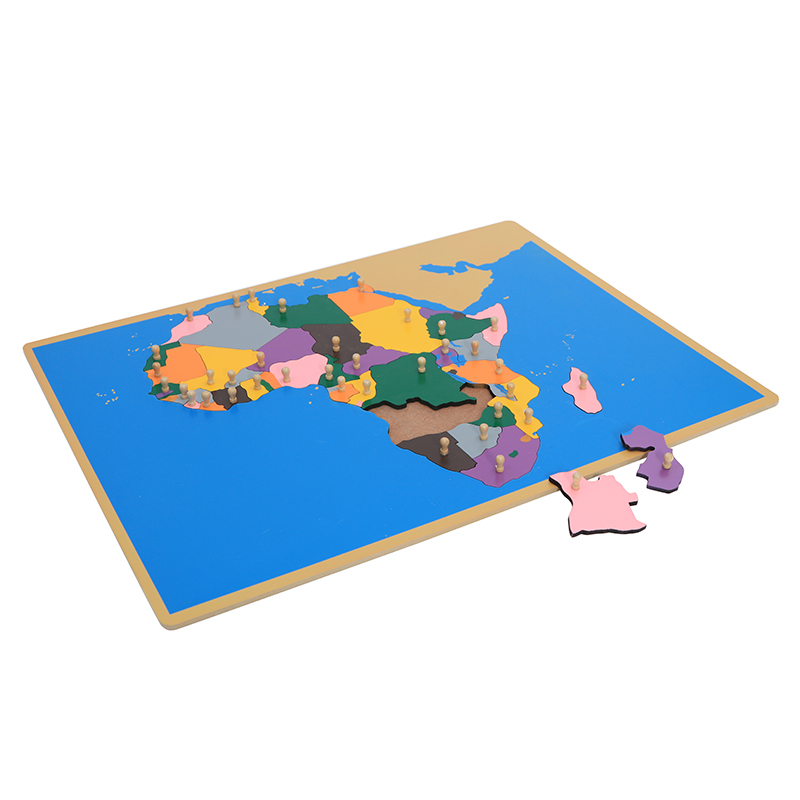 Puzzle de carte en bois d'afri - Kids Education Tools avis et prix