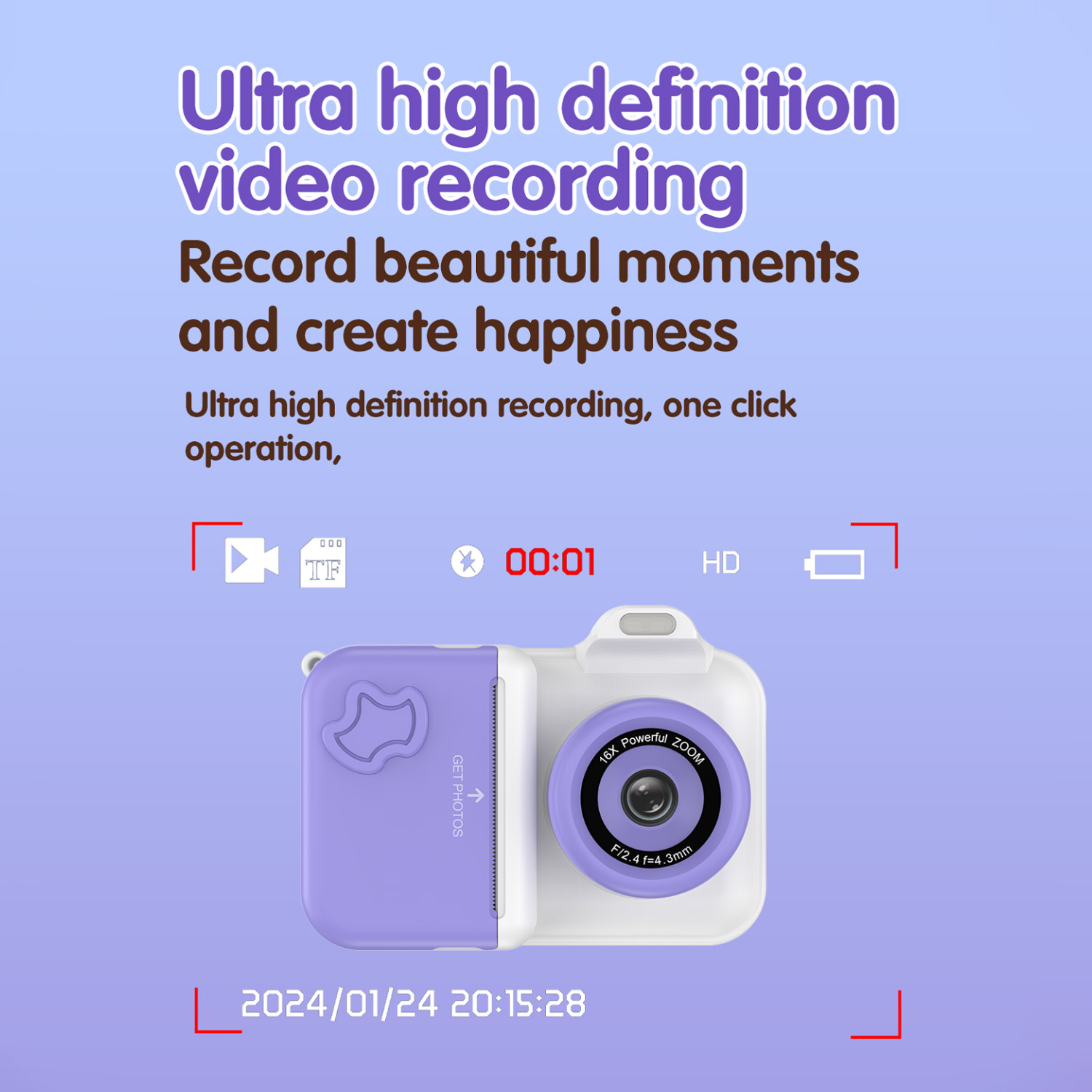 Appareil photo numérique pour  - Kids Educational Videos avis et prix