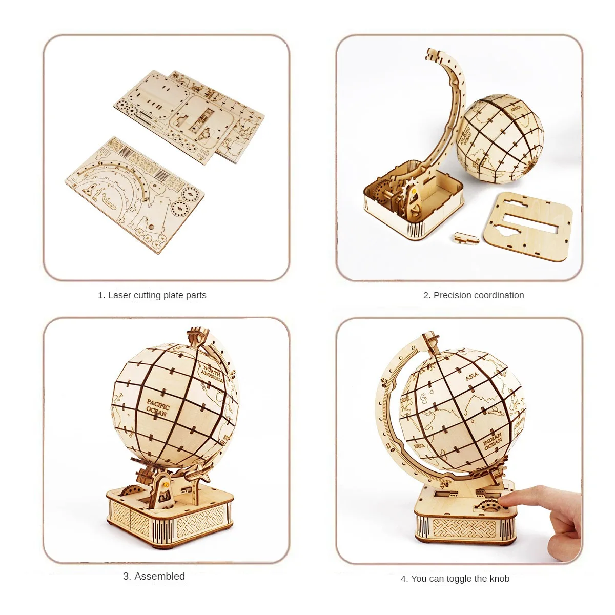 Puzzle Globe 3D en bois, jouet - Puzzle Map World avis et prix