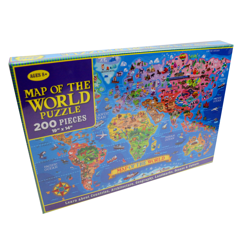 Puzzle en bois avec image de c - Puzzle Map World avis et prix
