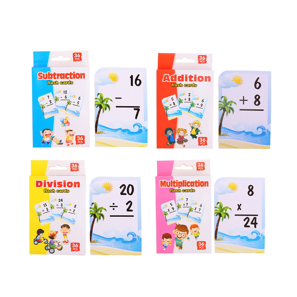 4 boîtes de cartes d'étude des - Kids Education Tools avis et prix