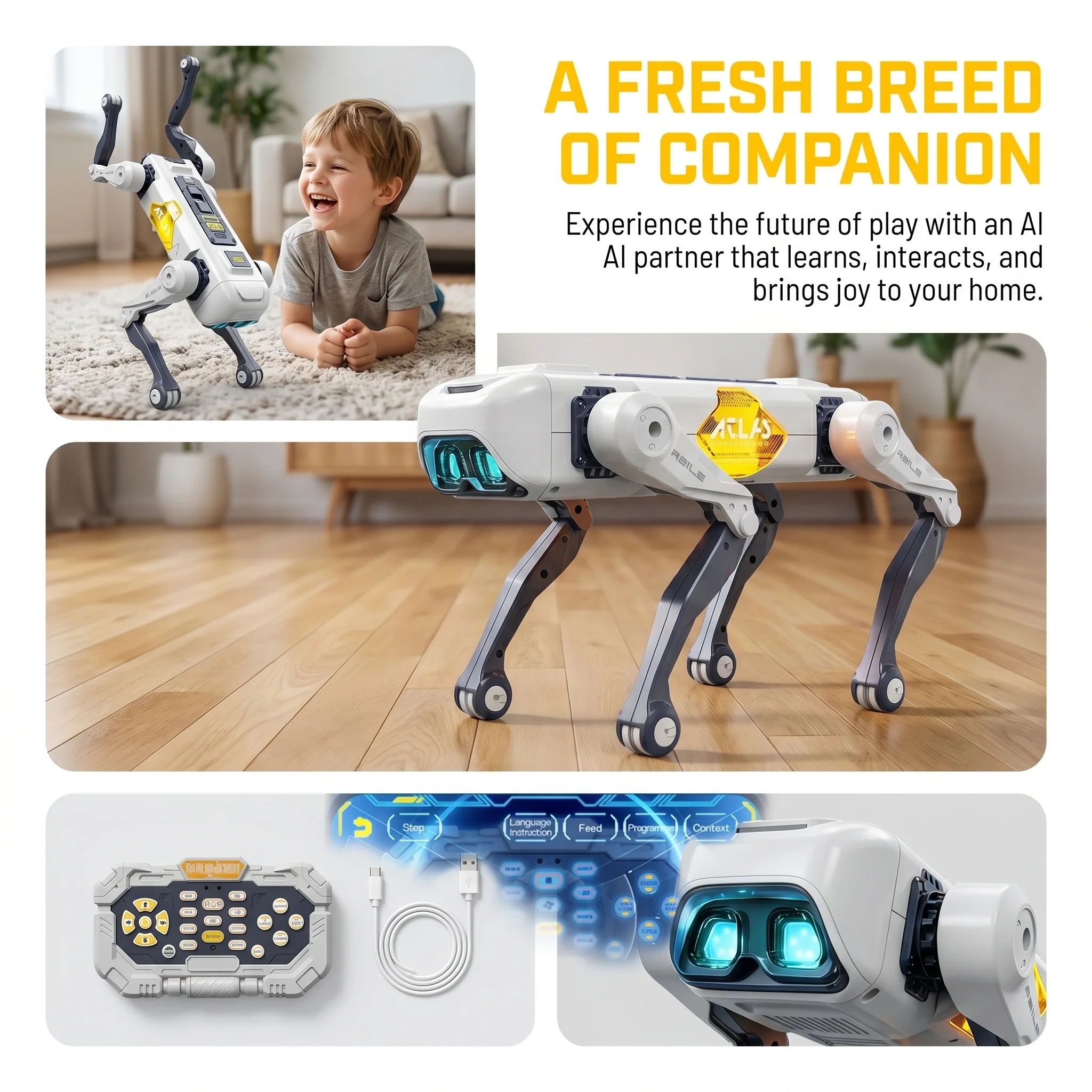 Robot chien intelligent IA, co - Kids Education Gift avis et prix