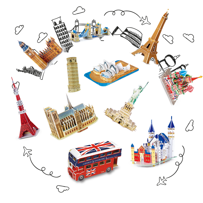 40 styles d'architecture de re - Puzzle Map World avis et prix