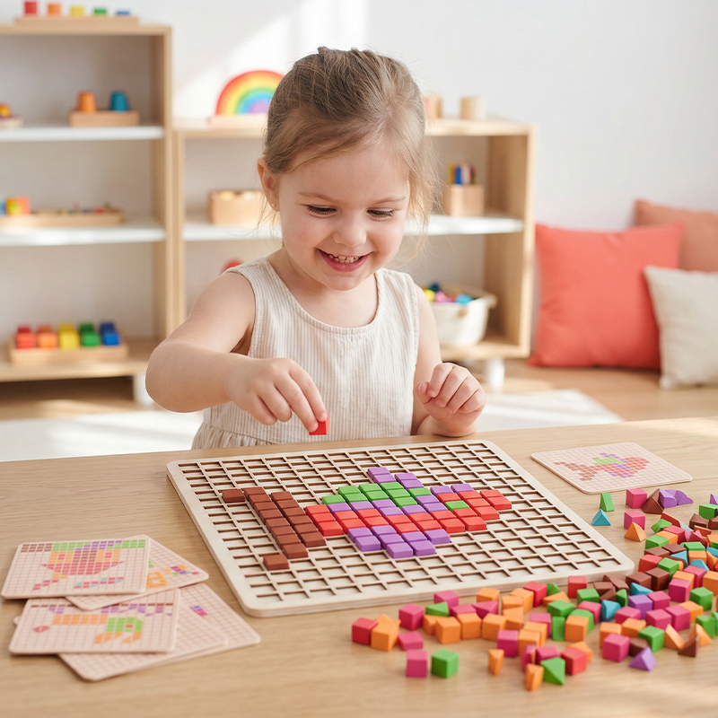 Cube logique en bois - Jouet d - Kids Educational Game 3 avis et prix
