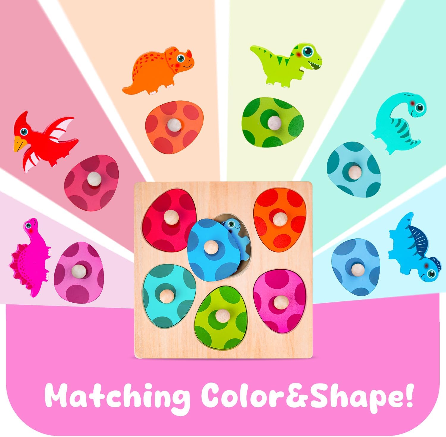 Puzzle dinosaure en bois, joue - Kids Educational Game 3 avis et prix